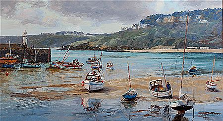 Low Tide, Smeaton Pier, St Ives by Nancy Bailey - Auction record, sale price, and art valuation. Compare with similar artists and explore comparable artworks.
