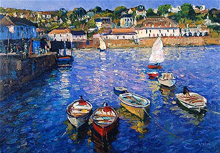 Hot day in August, St Mawes