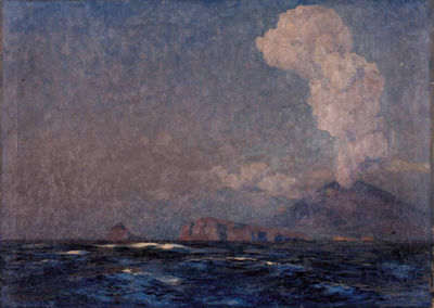 "Meeresküste und Vulkan (Vesuv Region Kampanien)" by Max Tilke - Auction record, sale price, and art valuation. Compare with similar artists and explore comparable artworks.