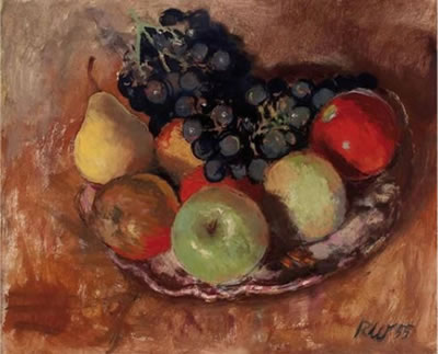 Stillleben mit Obstschale