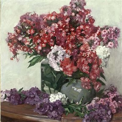 Stillleben mit Phlox by Helene von Blaas - Auction record, sale price, and art valuation. Compare with similar artists and explore comparable artworks.