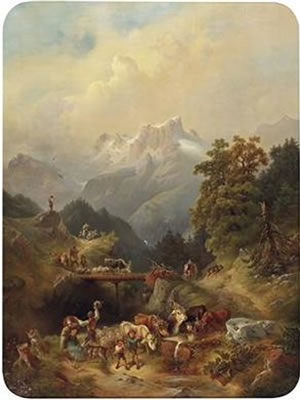 Festlicher Almabtrieb im Hochgebirge by Rudolf Swoboda - Auction record, sale price, and art valuation. Compare with similar artists and explore comparable artworks.