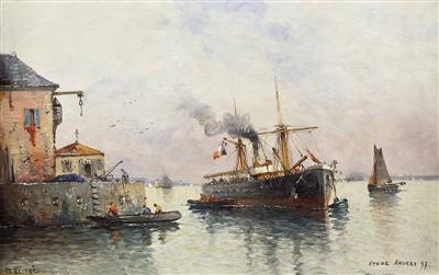 Am Hafen von Antwerpen