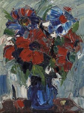 "Stillleben mit Mohnblumen in Vase" by Franz Lettner - Auction record, sale price, and art valuation. Compare with similar artists and explore comparable artworks.