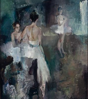 Sample artwork by Veniamin Kostitsin (Born 1949), known for painting - View similar artists and auction records