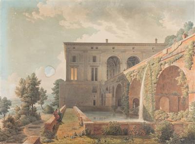 "Die Villa Madama bei Rom" by Jean Thomas Thibault - Auction record, sale price, and art valuation. Compare with similar artists and explore comparable artworks.