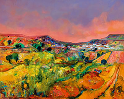 Atardece en el campo