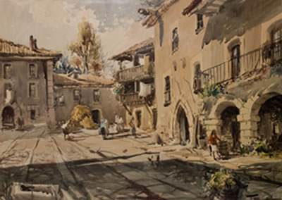 Sample artwork by Ricardo Sacristan Arrieta (1921 - 1981), known for painting - View similar artists and auction records