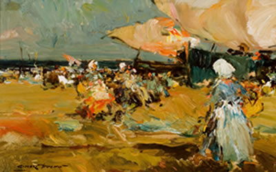"En la playa"
