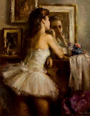 Bailarina junto al espejo