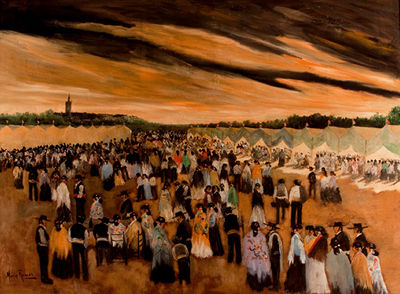 La Feria de abril by Eustaquio Marin Ramos - Auction record, sale price, and art valuation. Compare with similar artists and explore comparable artworks.