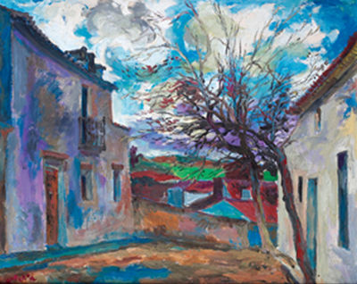 Calle con árboles