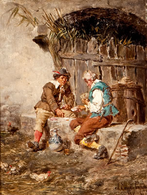 "Jugando a las cartas". by Jose Serra Y Porson - Auction record, sale price, and art valuation. Compare with similar artists and explore comparable artworks.
