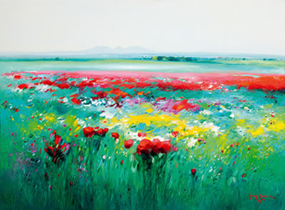 Campos del Ampurdán en flor