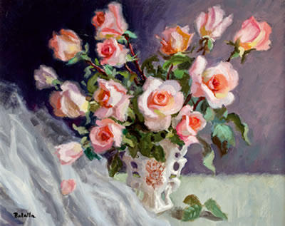 "Bodegón de rosas"