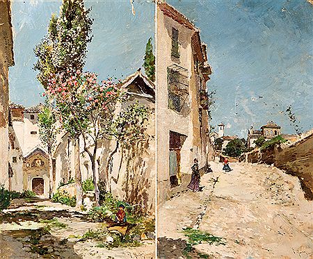 Pareja de vistas de Granada