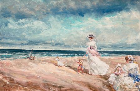 Mujeres en la playa by Juan Antonio Morales - Auction record, sale price, and art valuation. Compare with similar artists and explore comparable artworks.
