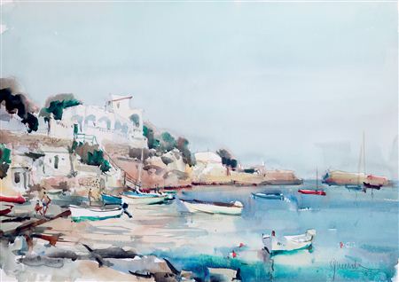 Sample artwork by Julio Quesada Gilabert (1918 - 2009), known for painting - View similar artists and auction records