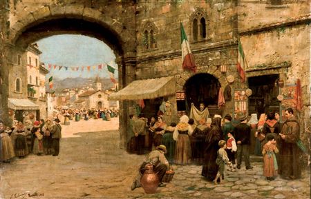 Día de mercado en Roma
