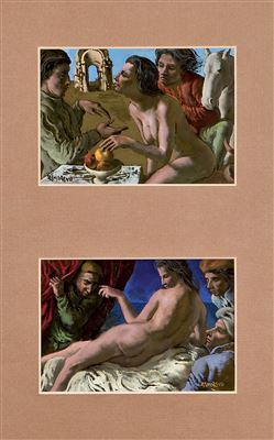 Desnudos con personajes (a pair)