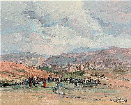 Romería en San Pedro de Alcántara by Ricardo Montesinos - Auction record, sale price, and art valuation. Compare with similar artists and explore comparable artworks.