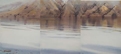 Sample artwork by Robert J McDowell (Born 1937), known for landscape, harbor scene, waterscape painting, teaching, graphics - View similar artists and auction records