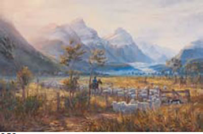 Sheep Muster, Paradise by Richard Ponder - Auction record, sale price, and art valuation. Compare with similar artists and explore comparable artworks.