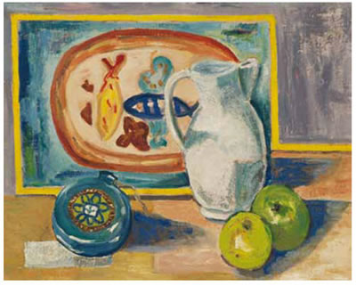 Still Life with Jug and Apples