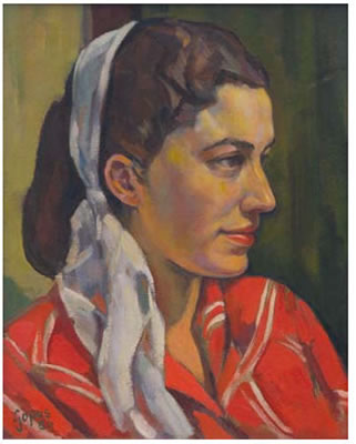 Portrait of a Young Woman by Rudolph (Rudi) Gopas - Auction record, sale price, and art valuation. Compare with similar artists and explore comparable artworks.
