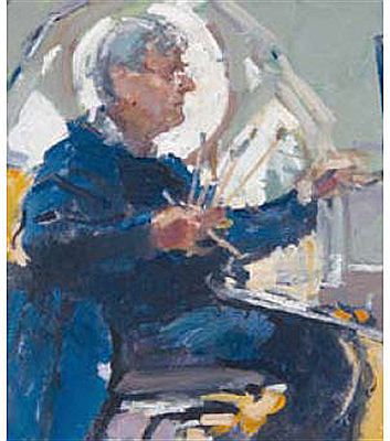 Portrait of Tom Coates: At the Easel, Self Portrait