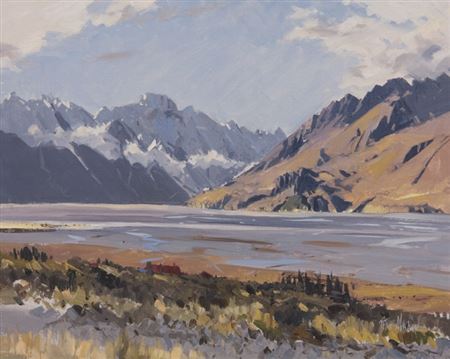 Near Glen Tanner, Upper Tasman Valley by Peter Mardon - Auction record, sale price, and art valuation. Compare with similar artists and explore comparable artworks.