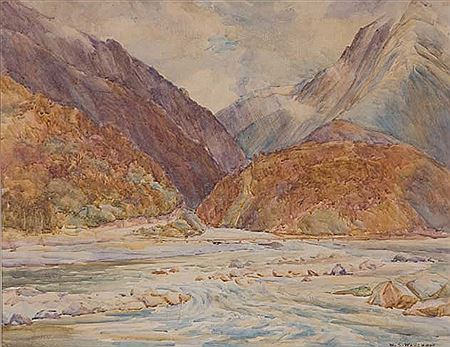 Otira Gorge by William S Wauchop - Auction record, sale price, and art valuation. Compare with similar artists and explore comparable artworks.