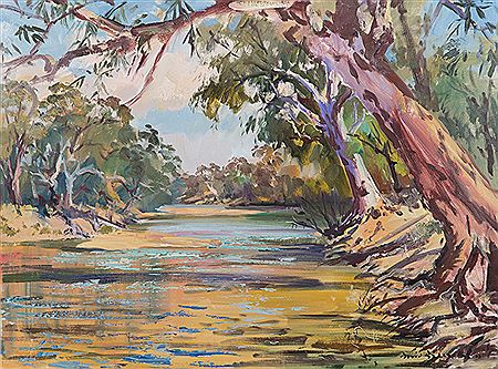 River Gums, Outback Queensland, Whyandra