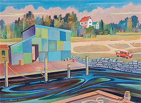 Fisherman's Jetty I by William James Reed - Auction record, sale price, and art valuation. Compare with similar artists and explore comparable artworks.