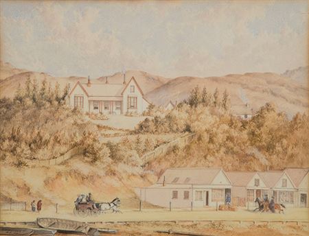 Hoggard House with Lambton Quay in the Foreground