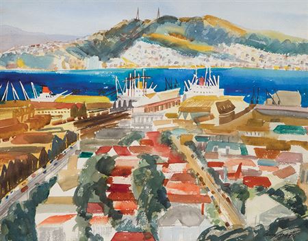 Thorndon View Over Wellington Harbour