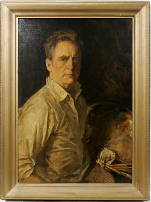 Portrait of Howard Chandler Christy: Self Portrait with Palette