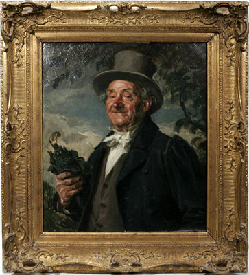 PORTRAIT OF A GENTLEMAN IN TOP HAT
