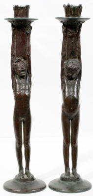 Figural Candlesticks (pair)