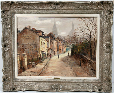 AUTUMNAL FRENCH VILLAGE SCENE
