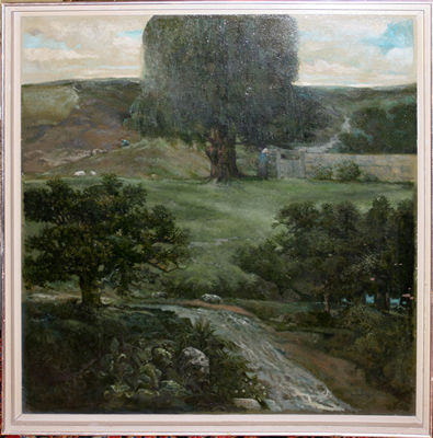 Landscape with Shepherd & Sheep