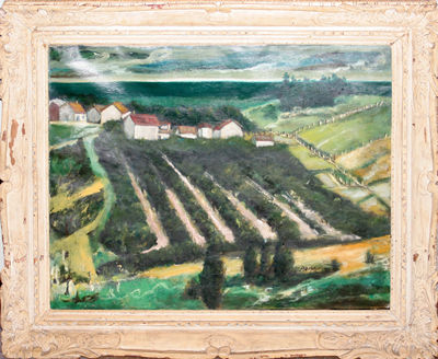 LANDSCAPE WITH HOUSES