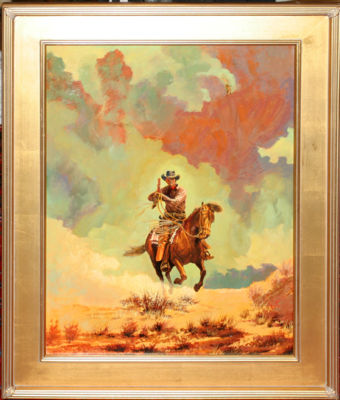 COWBOY RIDING HORSE by Cecil Alden Smith - Auction record, sale price, and art valuation. Compare with similar artists and explore comparable artworks.