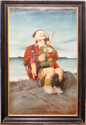 SURREAL SEATED CHILD