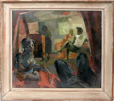 INTERIOR SCENE by Leroy Foster - Auction record, sale price, and art valuation. Compare with similar artists and explore comparable artworks.