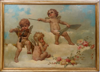 Sample artwork by Eduardo Tojetti (1851 - 1930), known for mural painting, interior decorating - View similar artists and auction records
