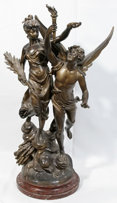 PAIX & PROGRESS by Emile Bruchon - Auction record, sale price, and art valuation. Compare with similar artists and explore comparable artworks.