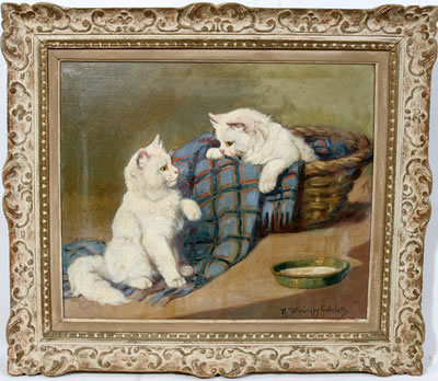 Kittens by Gabrielle Rainer (Rajner) Istvanffy - Auction record, sale price, and art valuation. Compare with similar artists and explore comparable artworks.