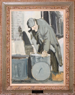 Man Digging into Garbage