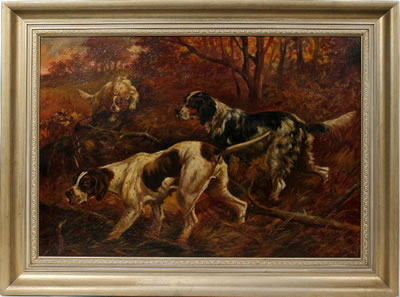 Three Hunting Dogs